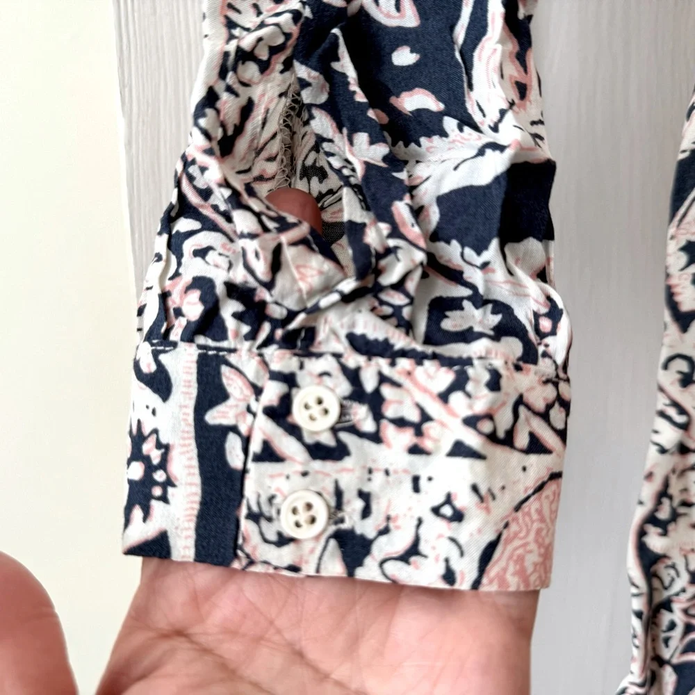 Anthropologie | Tiny Caviana Patterned Long Sleeve Shirtdress XS - Picture 7 of 12